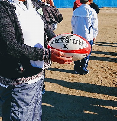 白地に青色の模様・真ん丸ではない